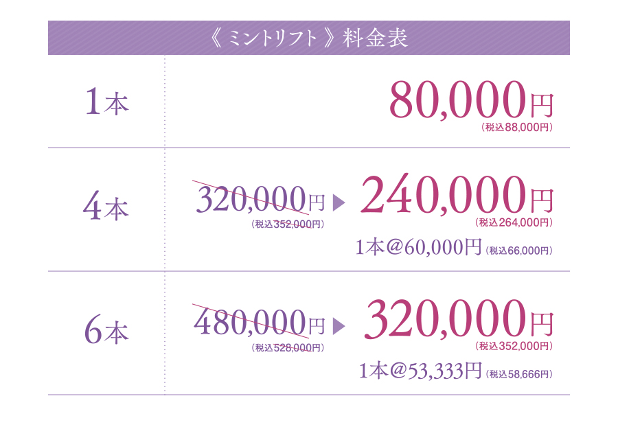 ミントリフト_料金